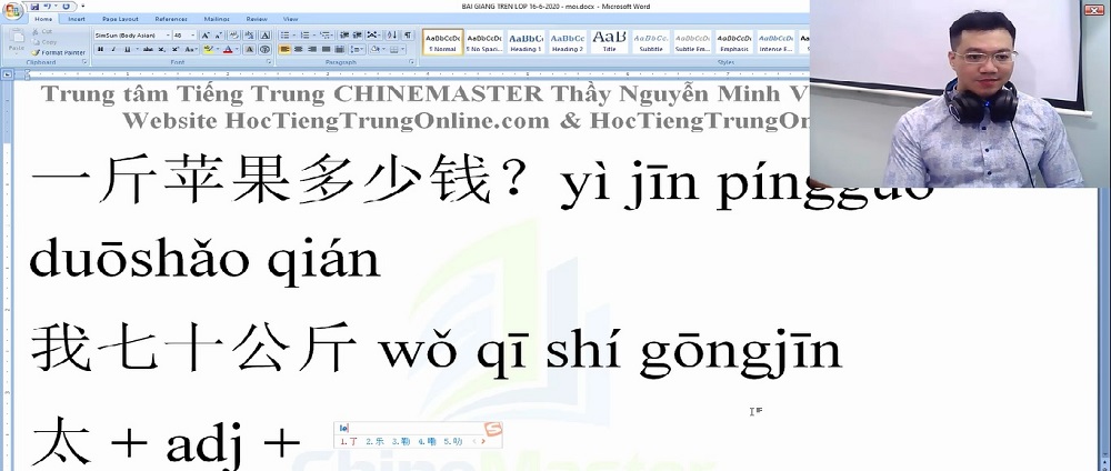 luyện thi hsk online từ vựng hsk 1 bài 139