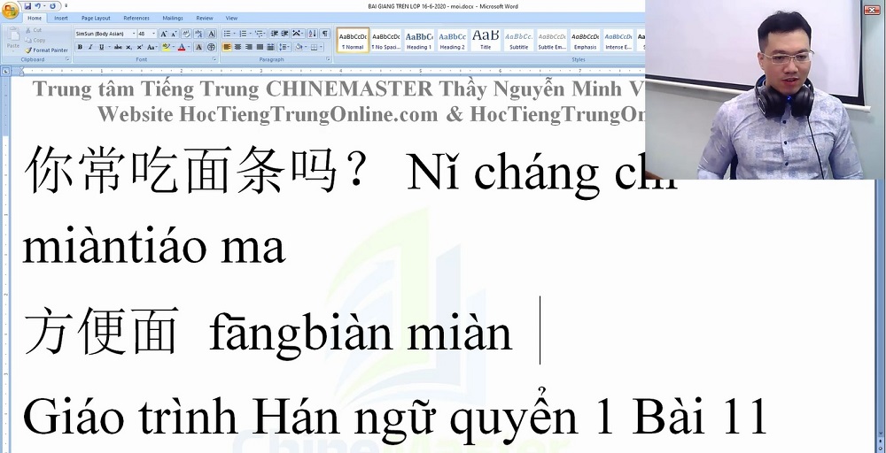 luyện thi hsk online từ vựng hsk 1 bài 174